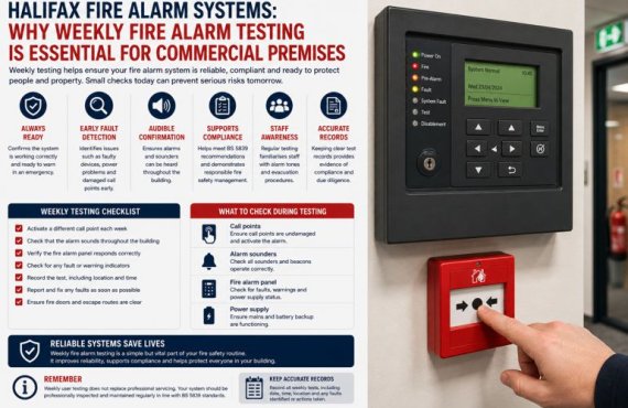 Halifax Fire Alarm Systems: Why Weekly Fire Alarm Testing Is Essential for Commercial Premises