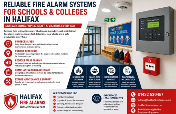 Why Schools in Halifax Need Reliable Commercial Fire Alarm Systems