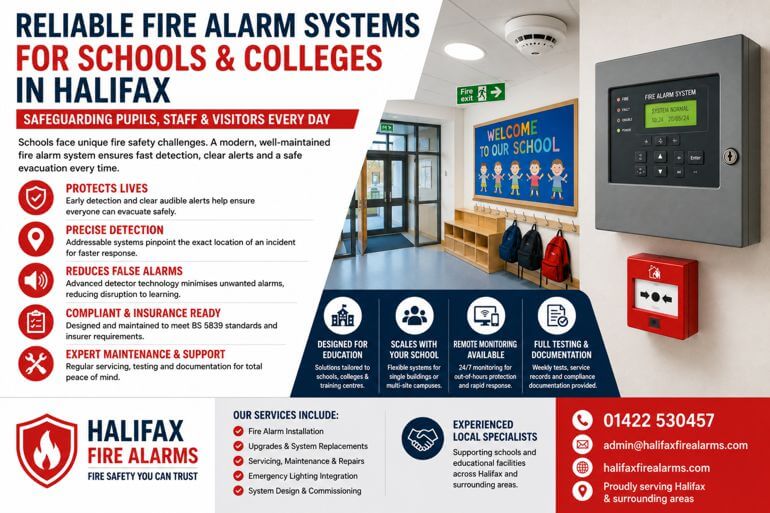 Why Schools in Halifax Need Reliable Commercial Fire Alarm Systems